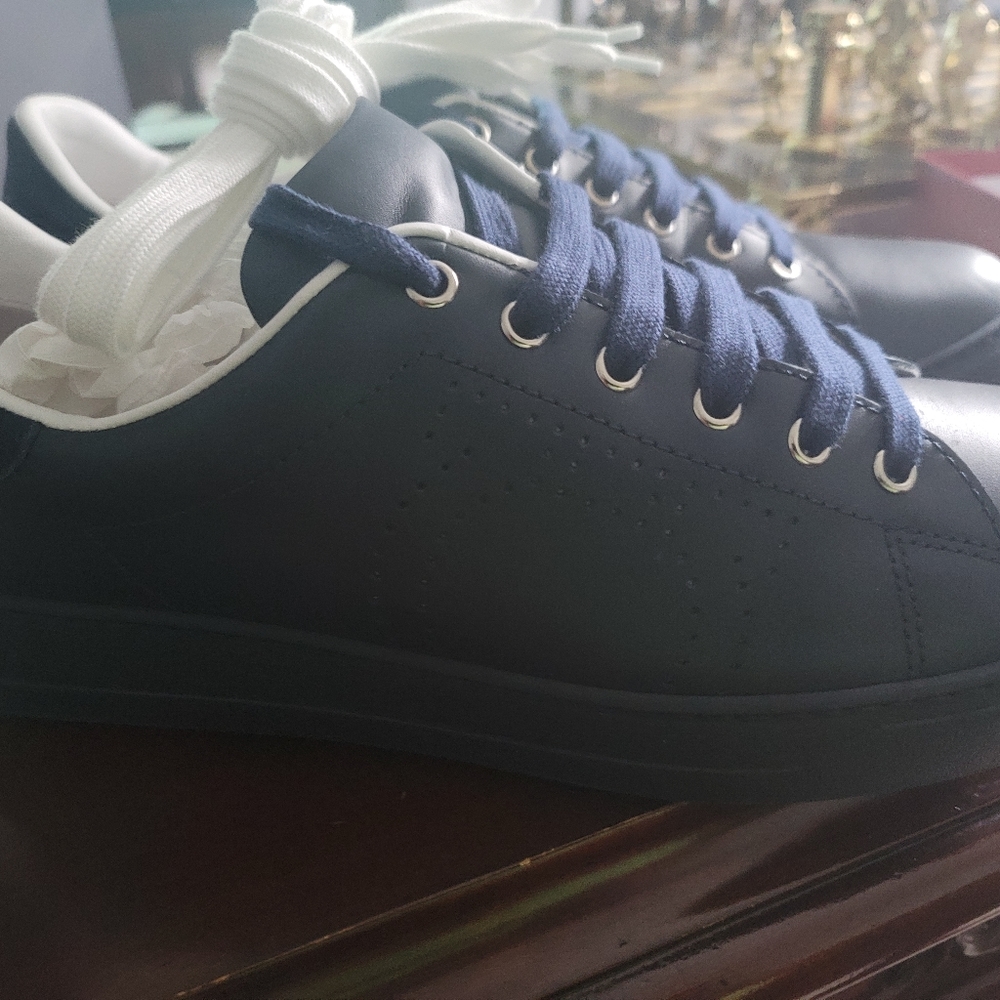 Gently used Ferragamo calfskin sneakers 10/10.5 US
